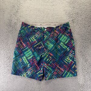 Hreski Shorts Mens 42 Green Polyester Golf Performance Sports Summer Stretch